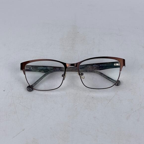 Jonathan Adler‎ JA505 Eyeglasses Frame Unisex Brown Plastic Full Rim 55-18-140 - Picture 13 of 13